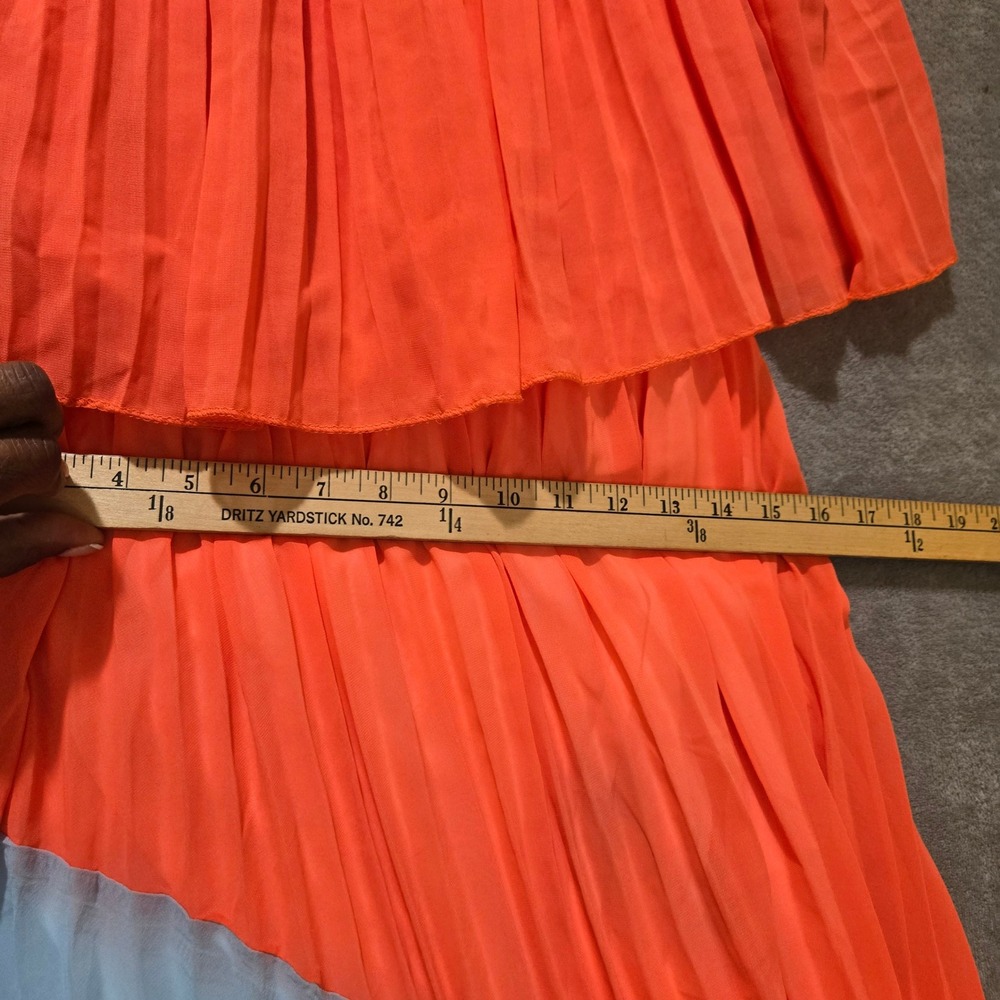 Pregnancy Photoshoot Maxi‎ Dress Small Colorblock Pleated Off Shoulder Boho - Picture 5 of 7